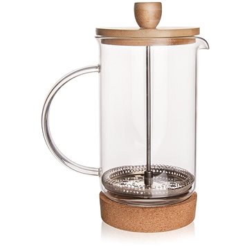 

ORION Konvice sklo/nerez/bambus kafetier CORK 0,75 l