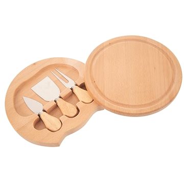 

ORION Prkénko dřevo pr.21,5cm+kráječe na sýr nerez/dřevo