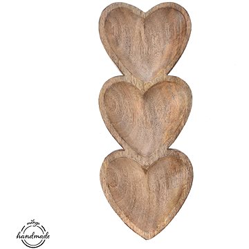 

ORION MANGO Miska 40,5 × 16 cm srdce servírovací, dřevo