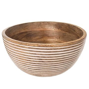 

ORION Mísa dřevo MANGO bílý dekor pr. 24 cm