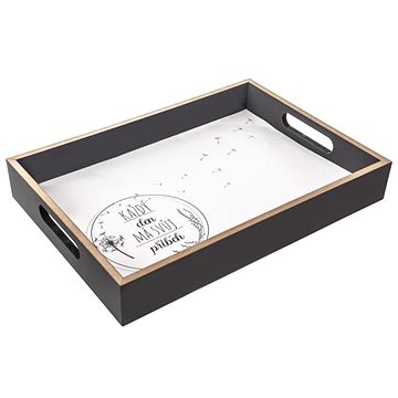 

Orion Tác lisované dřevo servírovací KAŽDÝ DEN 34x24 cm