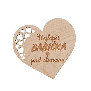 

ORION Podtácek dřevo NEJLEPŠÍ BABIČKA 12x11 cm 1 ks