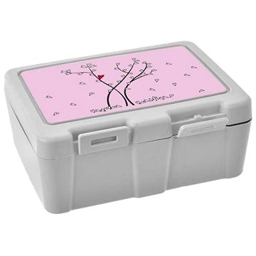 ORION Box UH svačina Lunch 18x14x7,5 cm dělený SRDÍČKA s