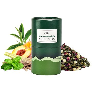 

ORIENTAL Zelený aromatizovaný čaj Sencha Maharádža - 70 g dóza