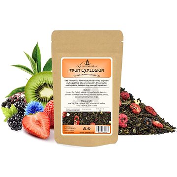 

Tmavý aromatizovaný čaj Fruit Explosion - 200 g