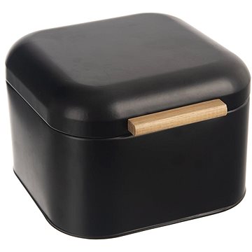 

ORION BLACK Chlebovka 21,5 × 20 × 14 cm plech/bambus