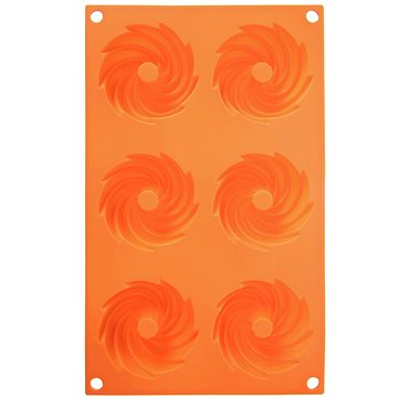 

ORION Forma na věnečky 6 silikon oranžová