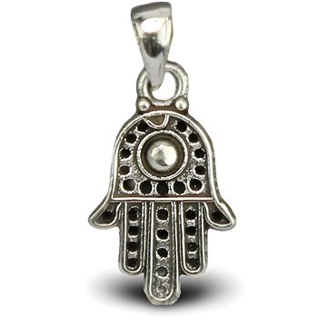 

ORIENTAL Stříbrný přívěsek Hamsa zdobená (Ag 925/1000, )