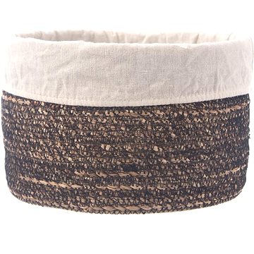 

ORION Košík průměr 18 cm smetanový, vodní hyacint + textil