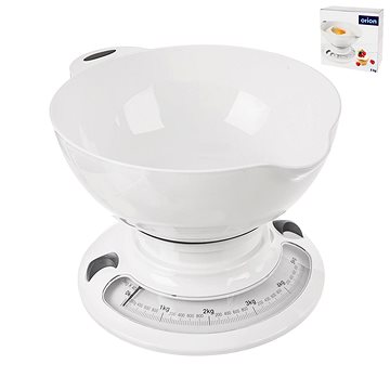 

ORION Mechanická váha 5 kg UH + miska 2,7 l bílá