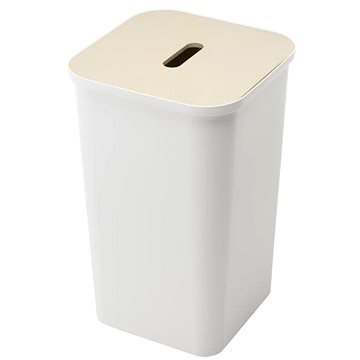 

ORTHEX COLLECT Koš na prádlo, odpad 53 l bílý + dřevené víko