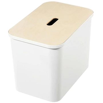 

ORTHEX COLLECT Koš na odpad 76 l bílý + dřevěné víko