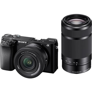 

Sony Alpha A6100 černý + E PZ 16–50 mm f/3,5–5,6 II + E 55–210 mm f/4,5–6,3
