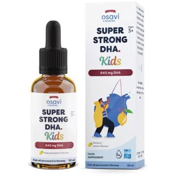 

Osavi Super Strong DHA Kids, 640 mg DHA, citrón 50 ml