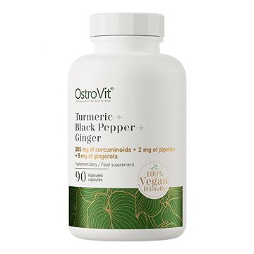 

OstroVit Kurkuma + Černý pepř + Zázvor VEGE, 90 kapslí