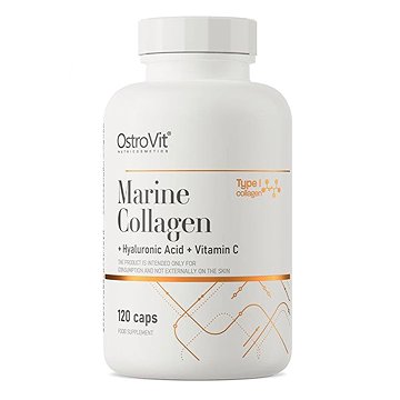 

OstroVit Mořský kolagen s kyselinou hyaluronovou a vitamínem C, 120 kapslí