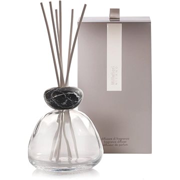 

MILLEFIORI MILANO Marble Glass Clear Black Lid (bez náplně)