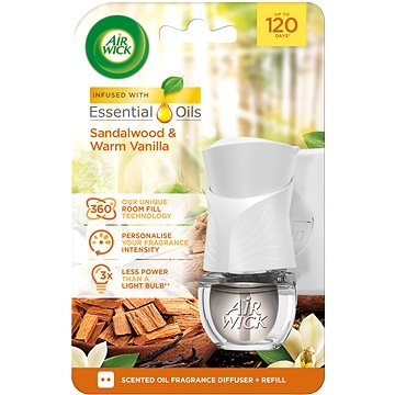 

AIR WICK Electric komplet Santalové dřevo a vanilka 19 ml