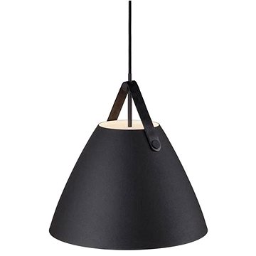 

Nordlux Designový lustr s koženým popruhem Strap - černá