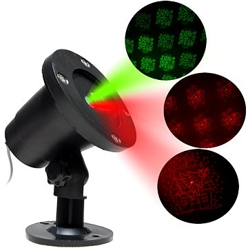 

Aga Vánoční laserový dekorativní projektor Zelená/červená MR9080