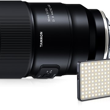 

Tamron 90 mm F/2.8 Di III MACRO VXD pro Sony FE + LED světlo Jupio JPL200A