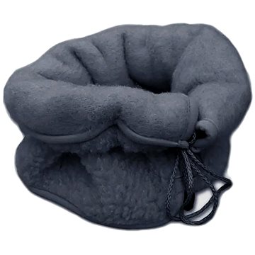 

Ovčí Věci Nákrčník na knoflíky z ovčí vlny merino tmavě šedá