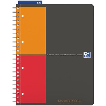 

OXFORD International Managerbook A4+, 80 listů, linkovaný