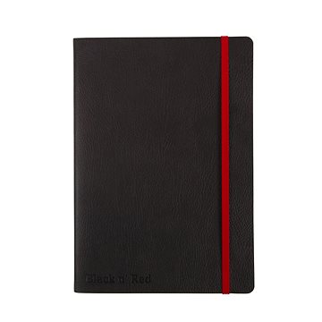 OXFORD Black n´ Red Journal A5, 72 listů, linkovaný,  ohebné desky - Zápisník