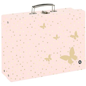 Oxybag Kufřík lamino hranatý A4 OXY GO Motýl