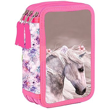 Oxybag Penál 3 p. prázdný kůň romantic