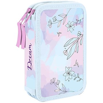 Oxybag Penál dvoupatrový prázdný Kolibřík