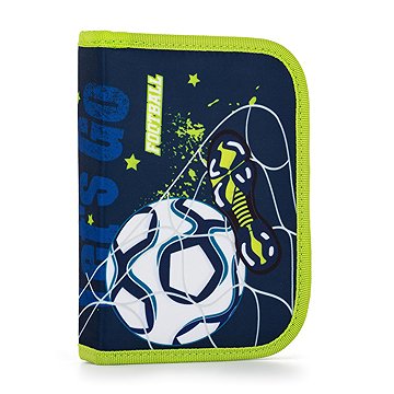 Oxybag Penál jednopatrový 2 chlopně, prázdný, fotbal