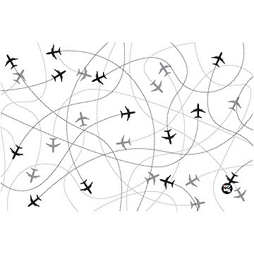 Oxybag Podložka na stůl PP 60 × 40 cm Planes