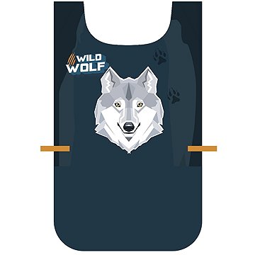 Oxybag Zástěra pončo Vlk