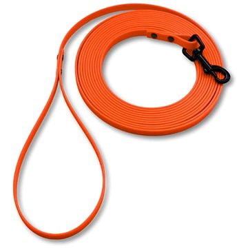 

PafDog Ultralehké voděodolné stopovací vodítko ploché, 1 cm, 10 m - neonově oranžové