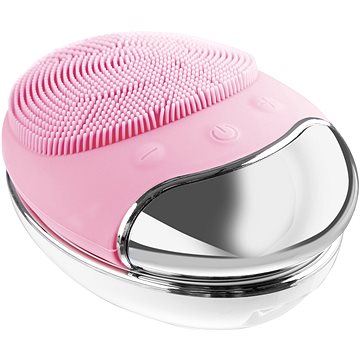 

Palsar7 Silikonový kartáček na čištění pleti s podložkou, světle růžový