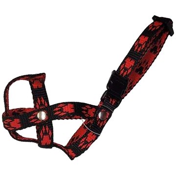 

Palkar Nylonový náhubek pro psy vel. 0 12 cm × 3 cm černo - červený