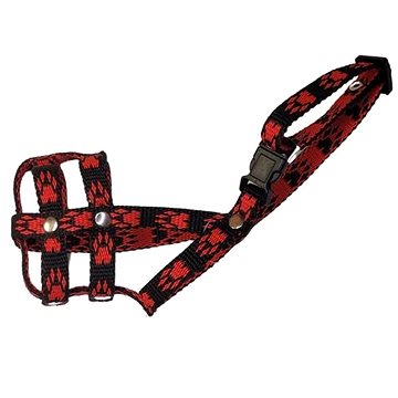 

Palkar Nylonový náhubek pro psy vel. 0,5 14 cm × 4 cm černo - červený