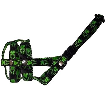 

Palkar Nylonový náhubek pro psy vel. 0,5 14 cm × 4 cm černo - zelený