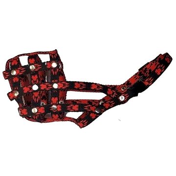 

Palkar Nylonový náhubek pro psy vel. 1 18 cm × 6 cm černo - červený