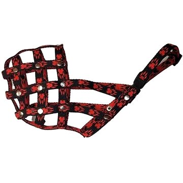 

Palkar Nylonový náhubek pro psy vel. 2 22 cm × 7,5 cm černo - červený