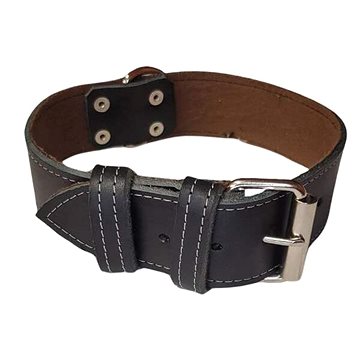 

Palkar Obojek z kůže hlazenice pro psy 55 cm × 40 mm černý