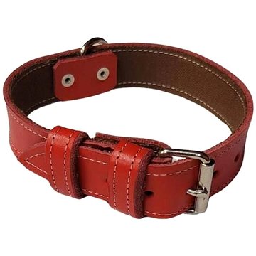 

Palkar Obojek z kůže hlazenice pro psy 75 cm × 30 mm červený