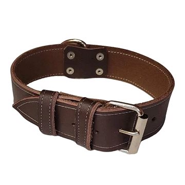 

Palkar Obojek z kůže hlazenice pro psy 80 cm × 40 mm hnědý