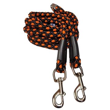 

Palkar přepínací vodítko pro psy 250 cm × 14 mm černo-oranžové