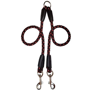 

Palkar Vodítko rozdvojka pro psy 40 cm × 8 mm černo - červené