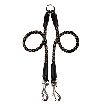

Palkar Vodítko rozdvojka pro psy 50 cm × 14 mm černo - béžové