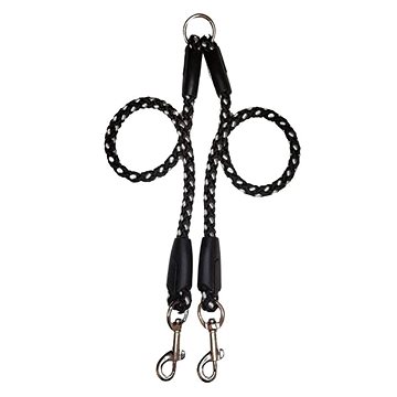 

Palkar Vodítko rozdvojka pro psy 50 cm × 14 mm černo - bílé