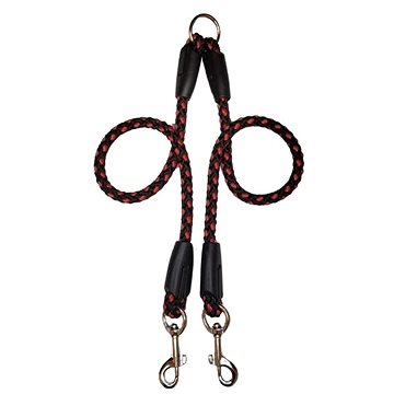 

Palkar Vodítko rozdvojka pro psy 50 cm × 14 mm černo - červené