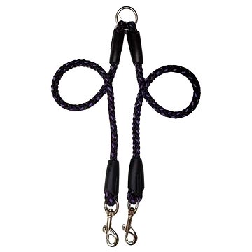 

Palkar Vodítko rozdvojka pro psy 50 cm × 14 mm černo - fialové